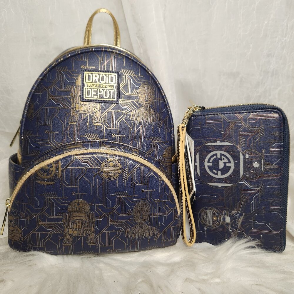 *NEW* Disney Star Wars - Droid Depot backpack and wallet - Picture 1 of 2